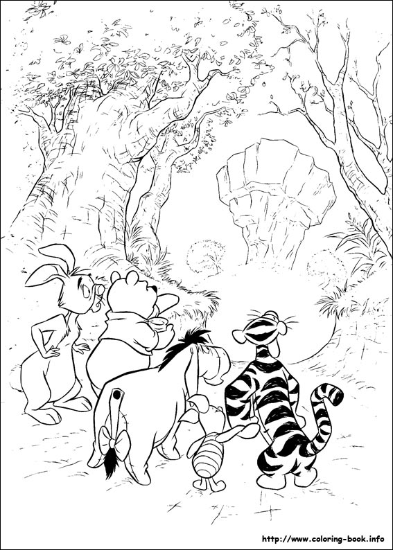 Winnie the Pooh coloring picture